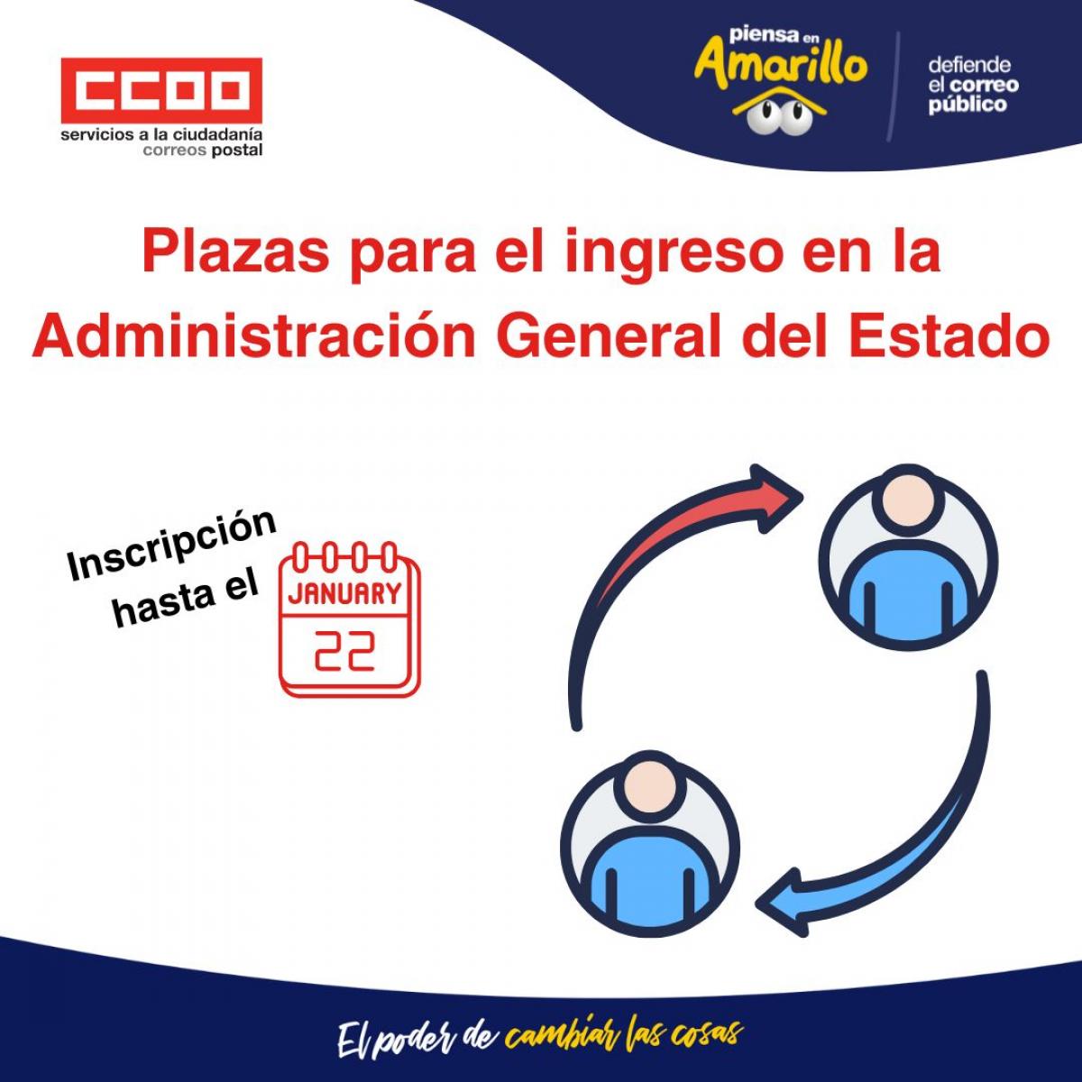 Convocadas 17.986 plazas para el ingreso en la Administración General del Estado (AGE)