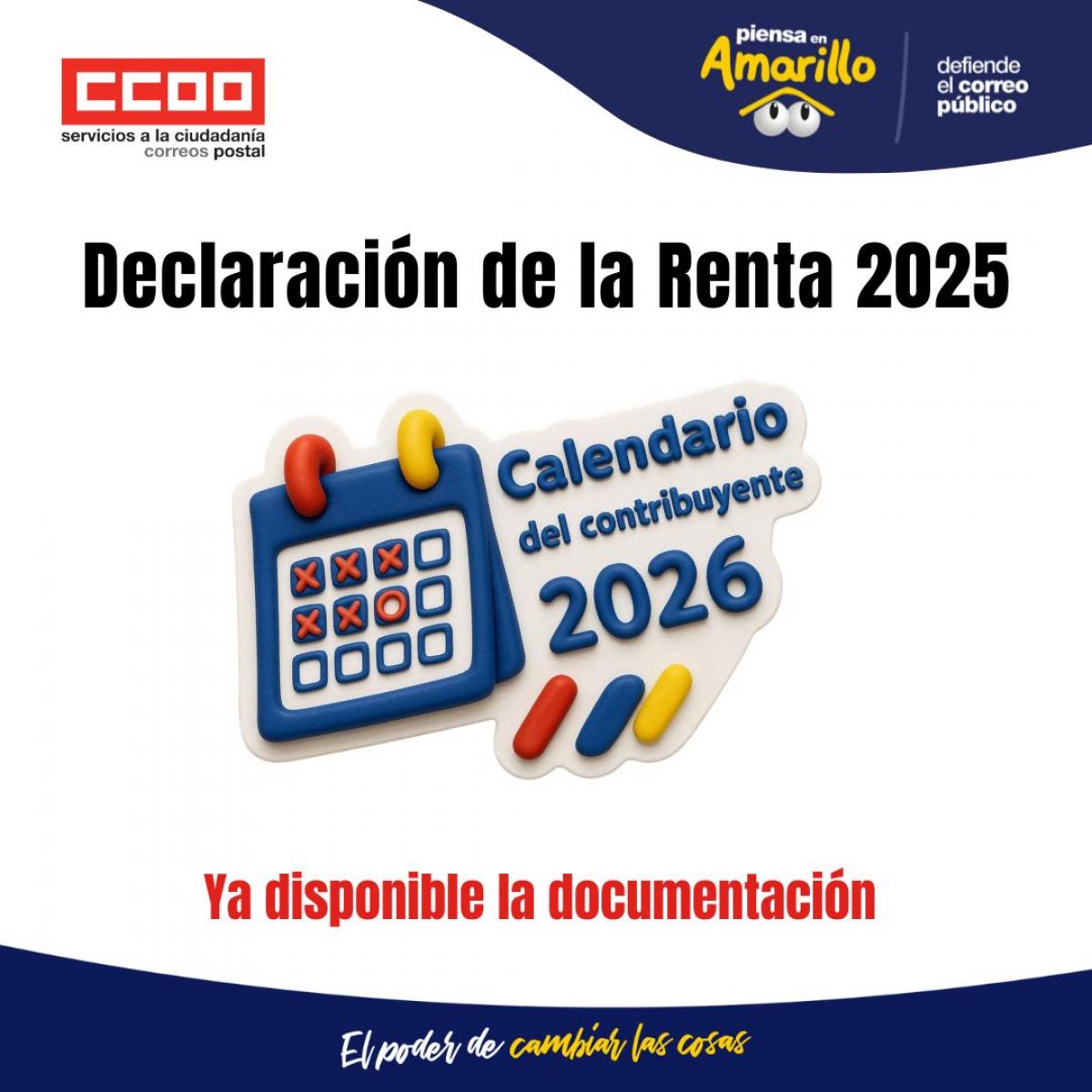 Calendario del contribuyente 2026