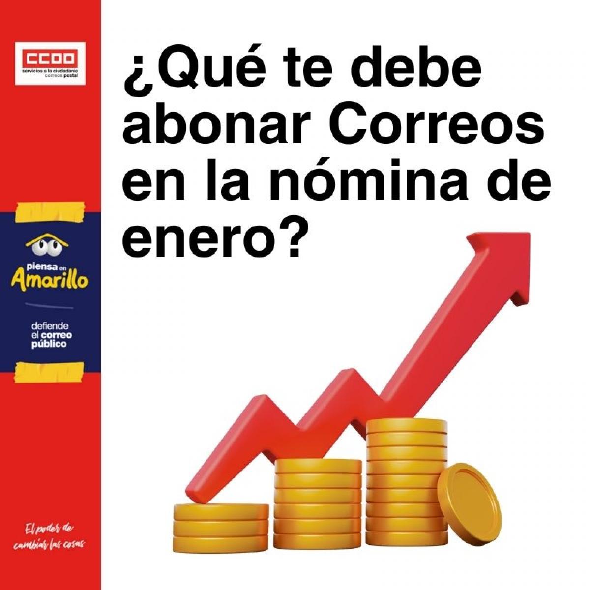 ¿Qué te debe abonar Correos en la nómina de enero?