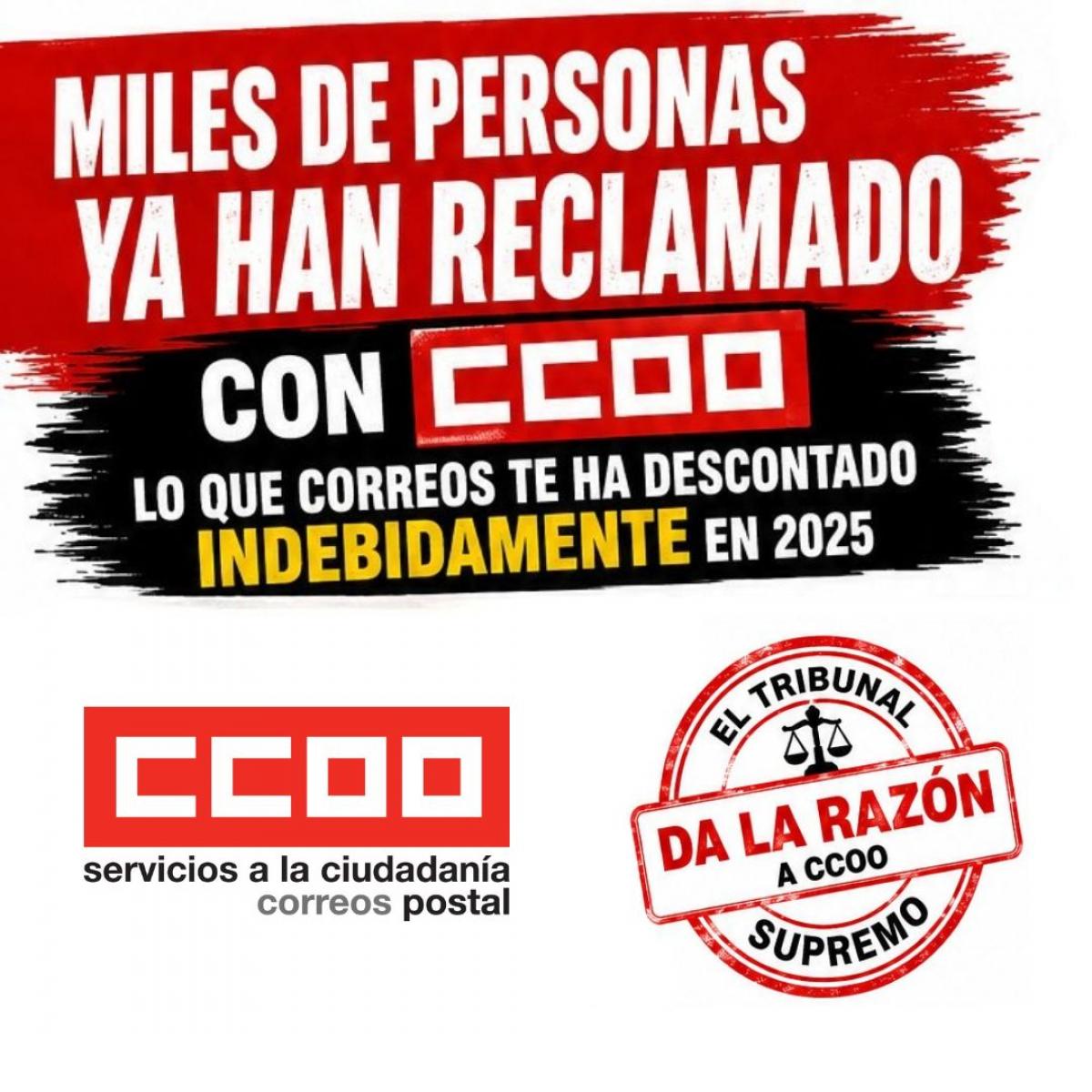 Miles de personas ya han reclamado con CCOO