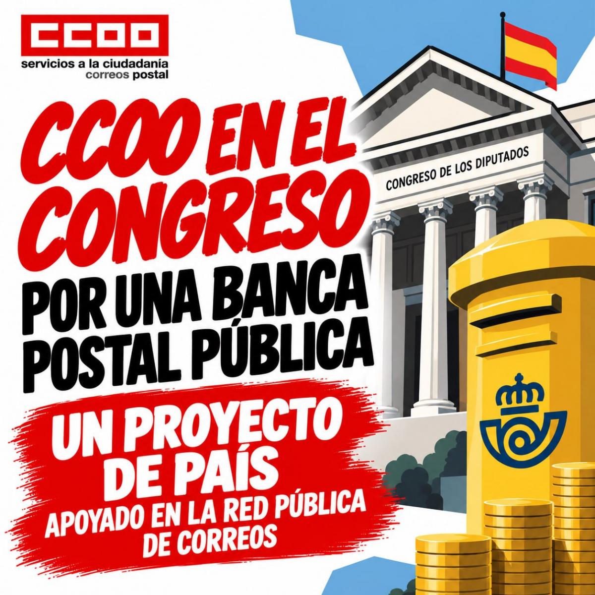CCOO en el Congreso, por una Banca Postal Pública
