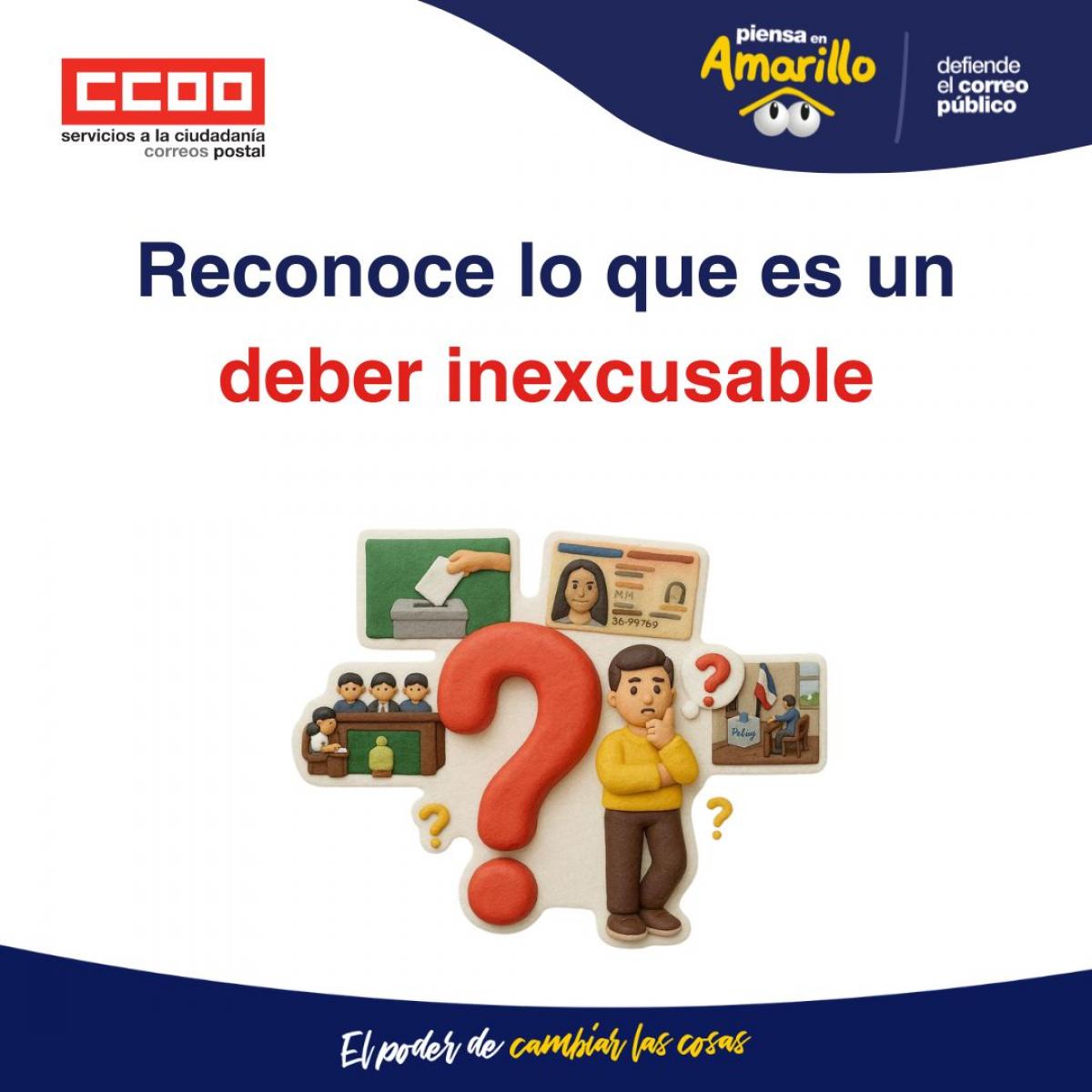 Deber inexcusable para trabajadores/as de Correos