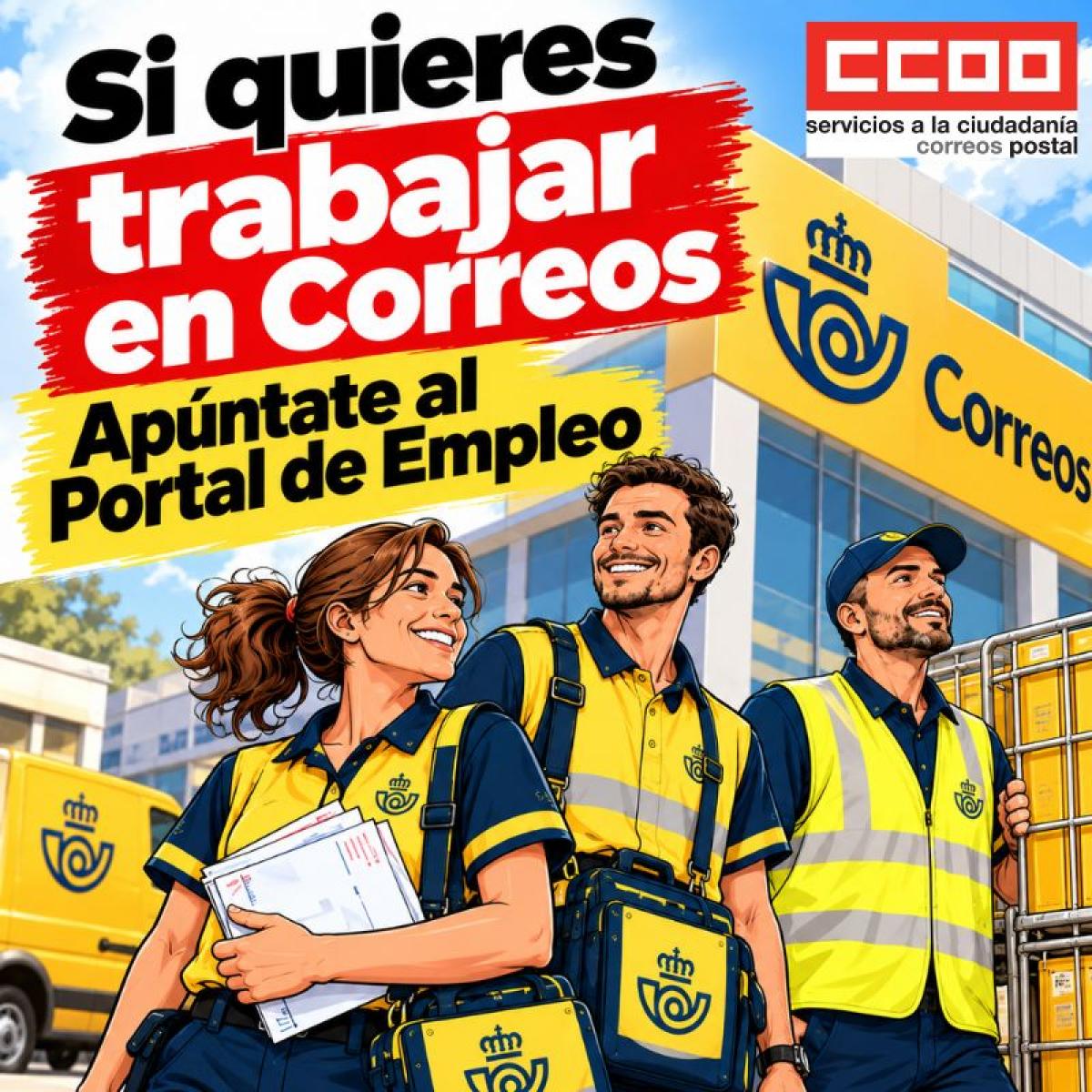 Si quieres trabajar en Correos, apúntate al Portal de Empleo
