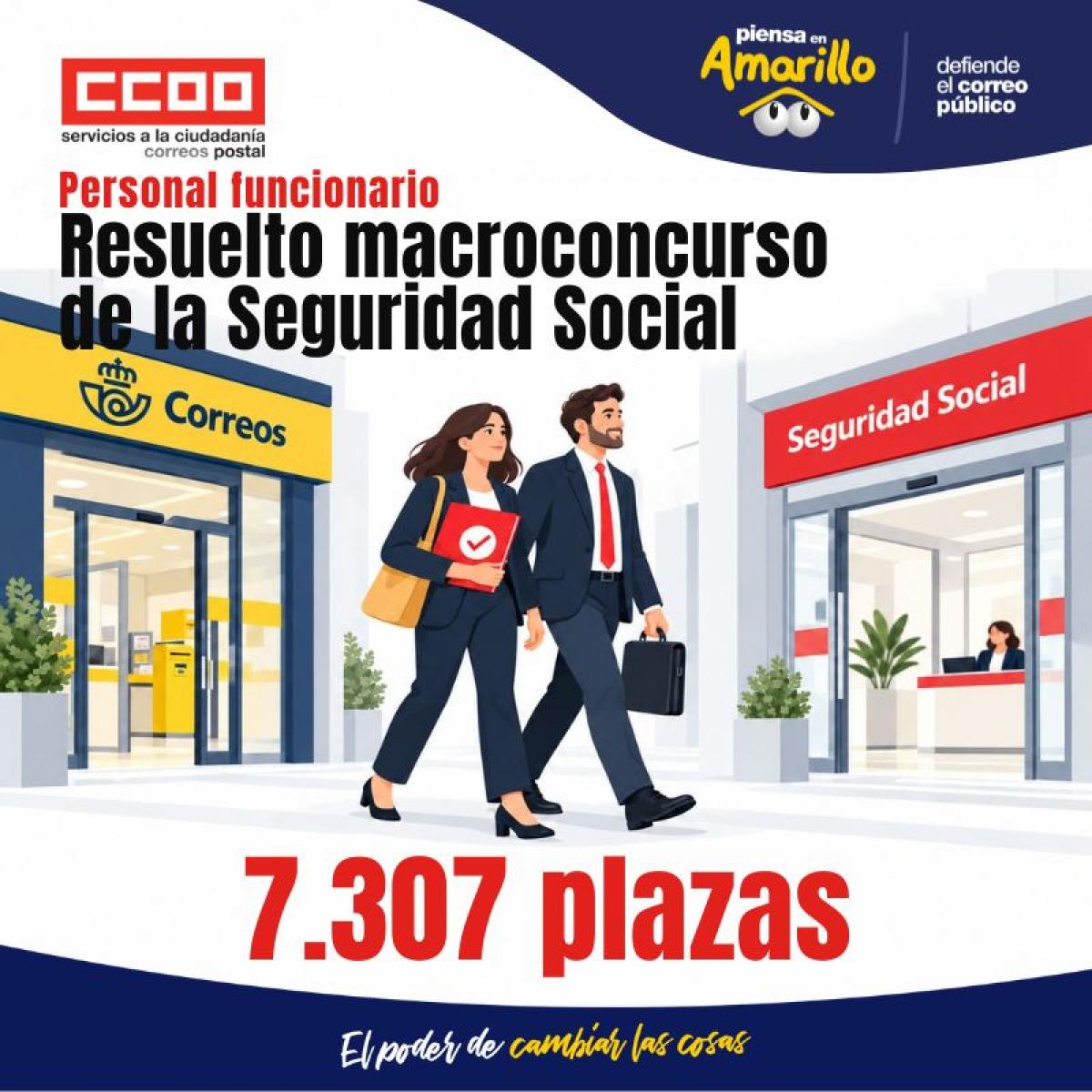 Resuelto Macroconcurso de la Seguridad Social 7.307 plazas