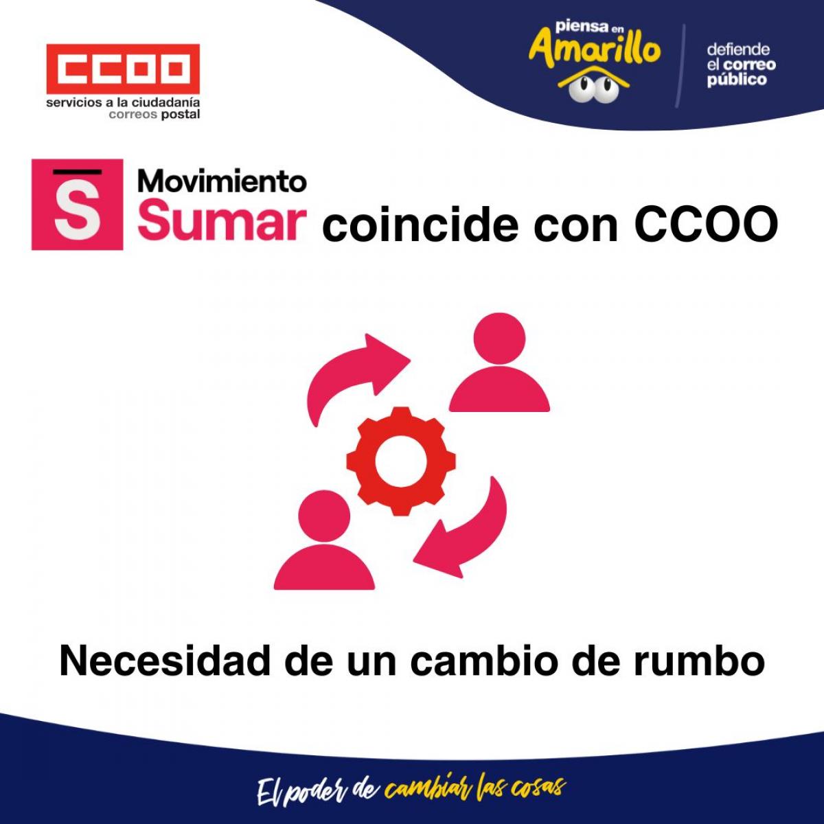 El Grupo SUMAR coincide con CCOO
