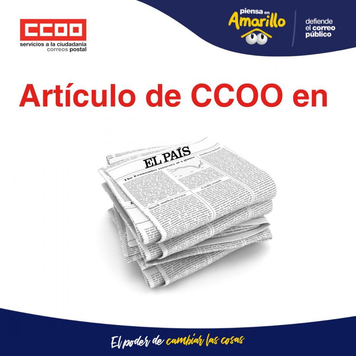 Artculo de prensa de CCOO en "El Pas"