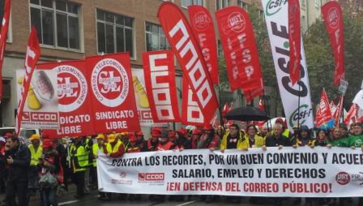 27N: XITO DE LA MAREA POSTAL!!!.20.000 trabajadores, 80% Seguimiento: Madrid
