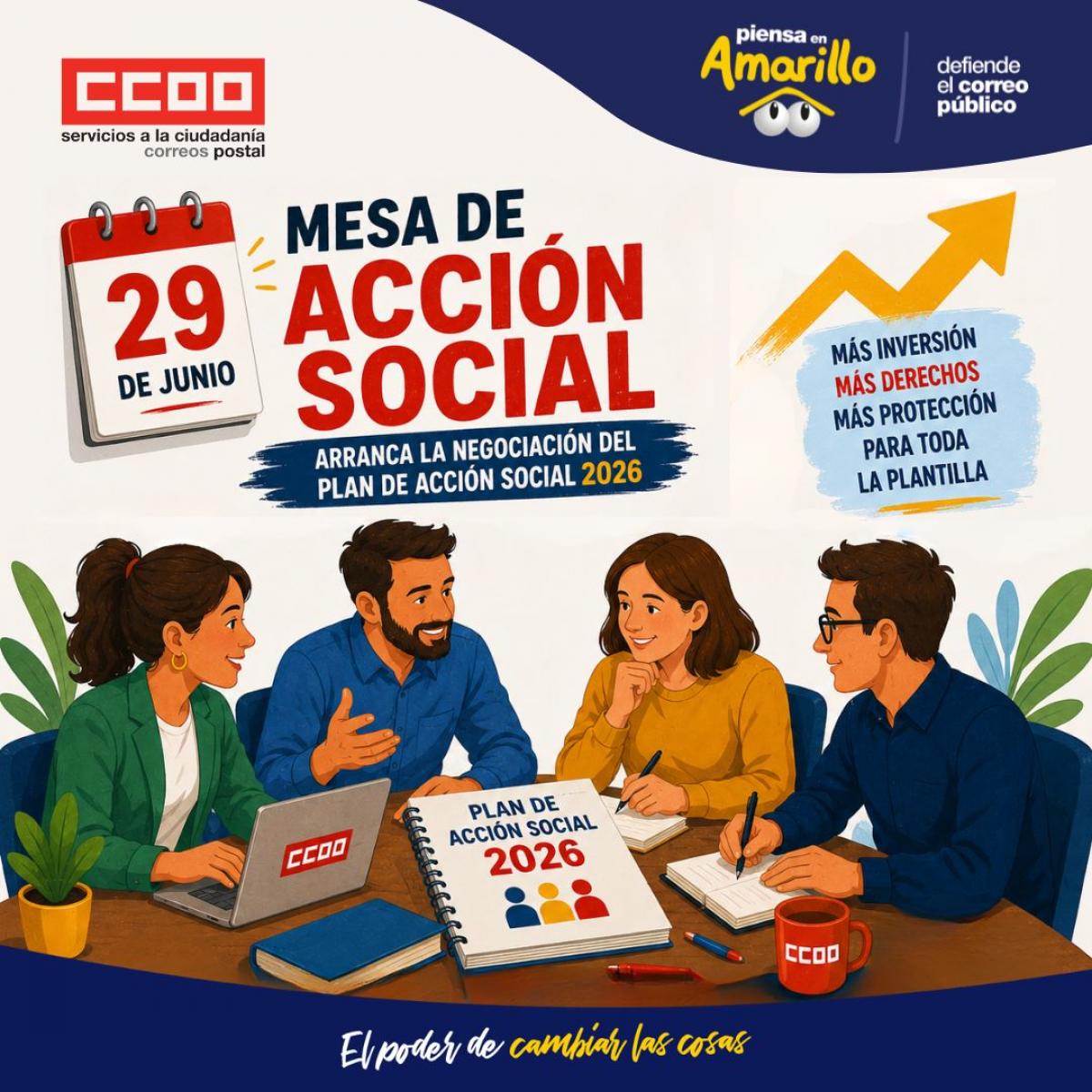 Arranca la negociación del Plan de Acción Social 2026