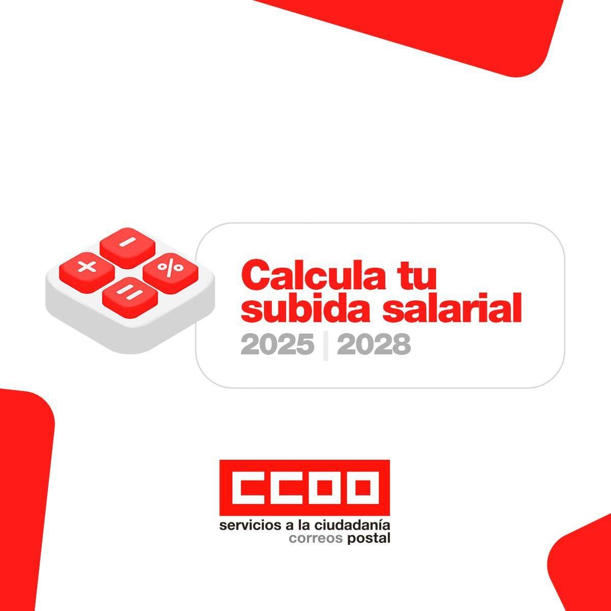 ¡Ya está disponible el CALCULADOR SALARIAL de CCOO-Correos!