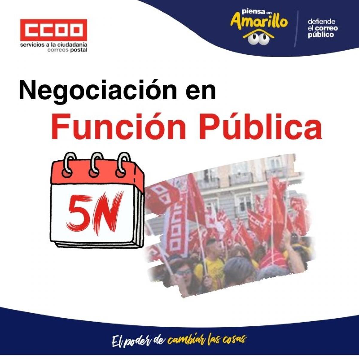 Hoy, 5 de noviembre, se retoma la negociación en Función Pública