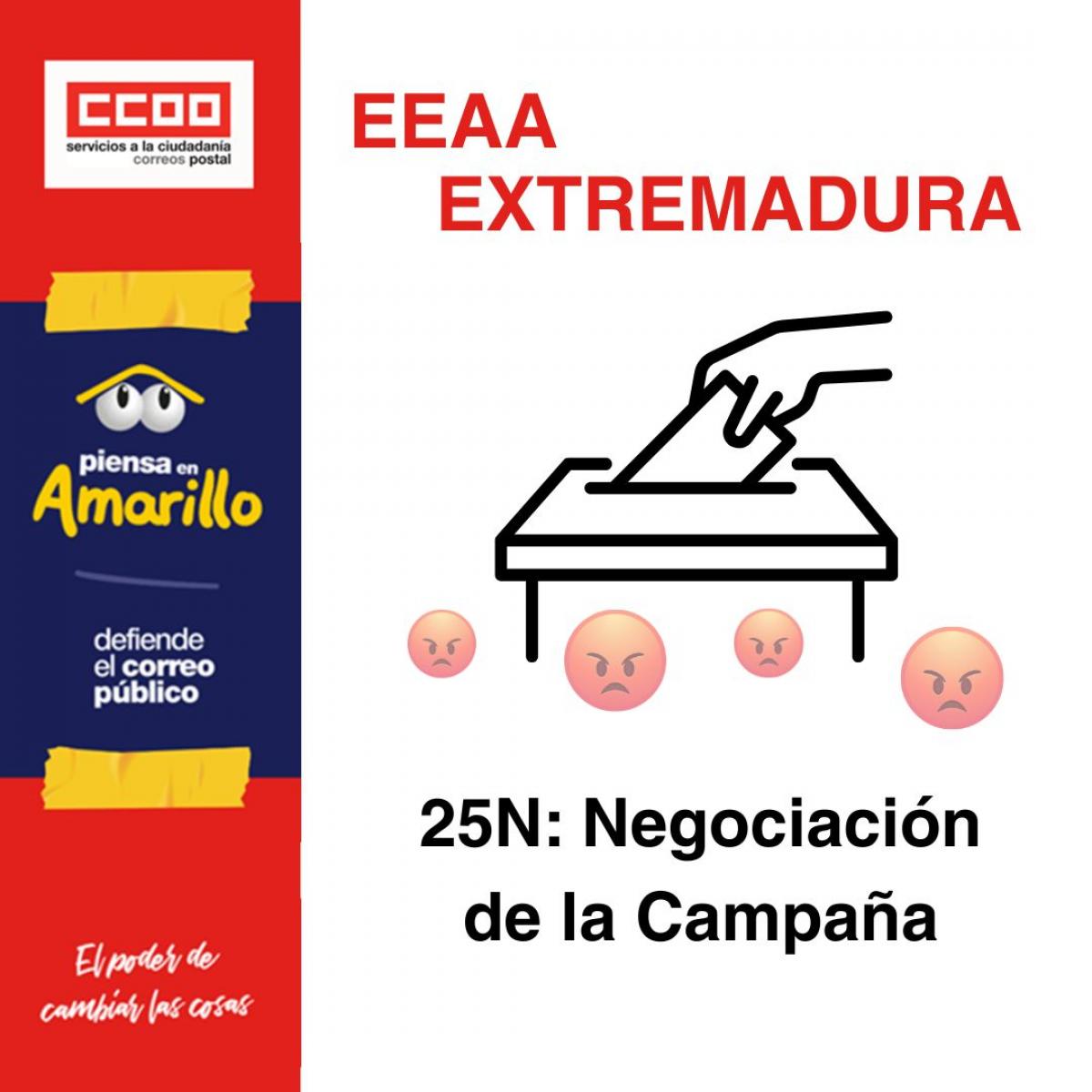 Negociación instrucciones EEAA Extremadura Campaña del 5 al 19 de diciembre