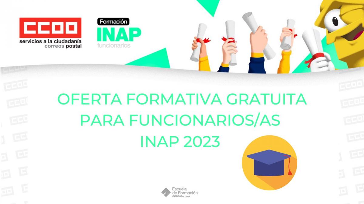 Oferta formativa gratuita para funcionarios/as INAP 2023