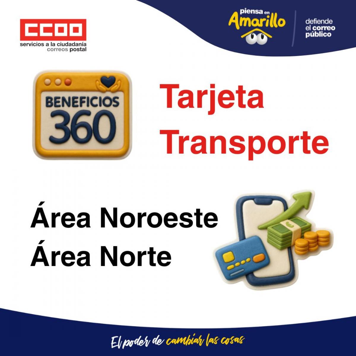 Tarjeta Transporte Áreas Noroeste y Norte (excepto Álava)