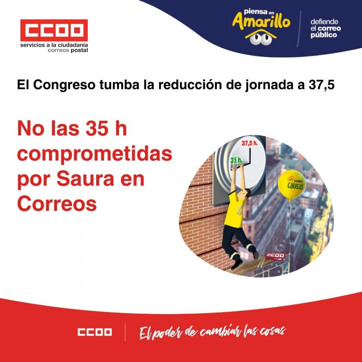 El Congreso tumba la reduccin de jornada laboral a 37,5 h