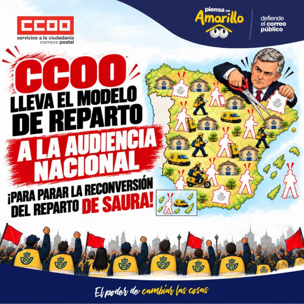 CCOO lleva el modelo de Saura a la Audiencia Nacional