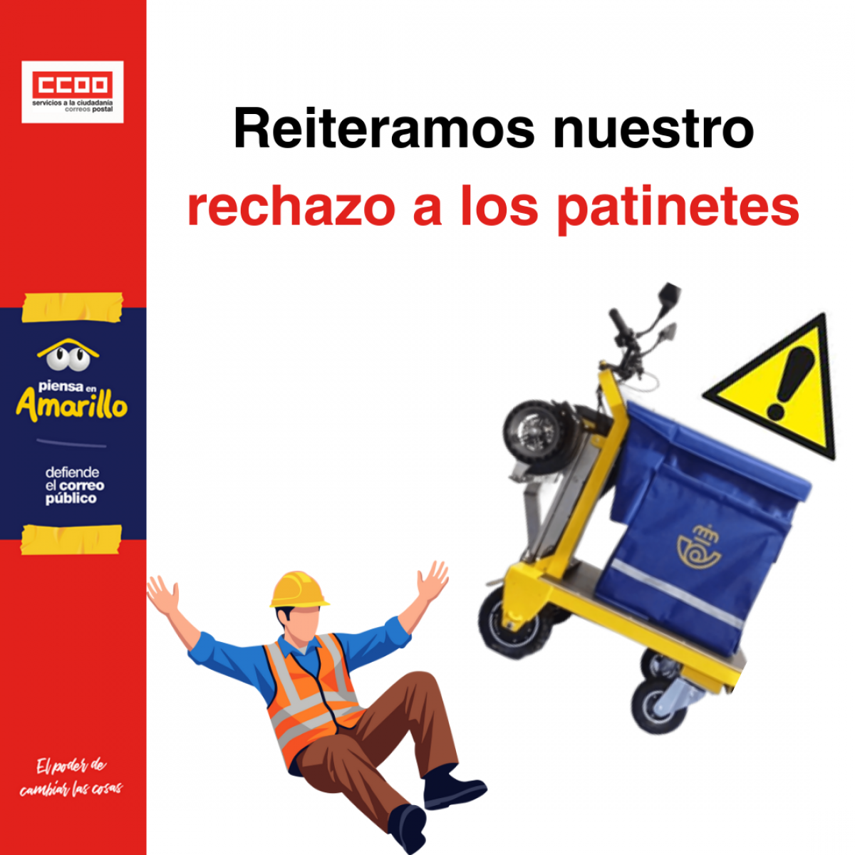 CCOO reafirma su rechazo a los patinetes