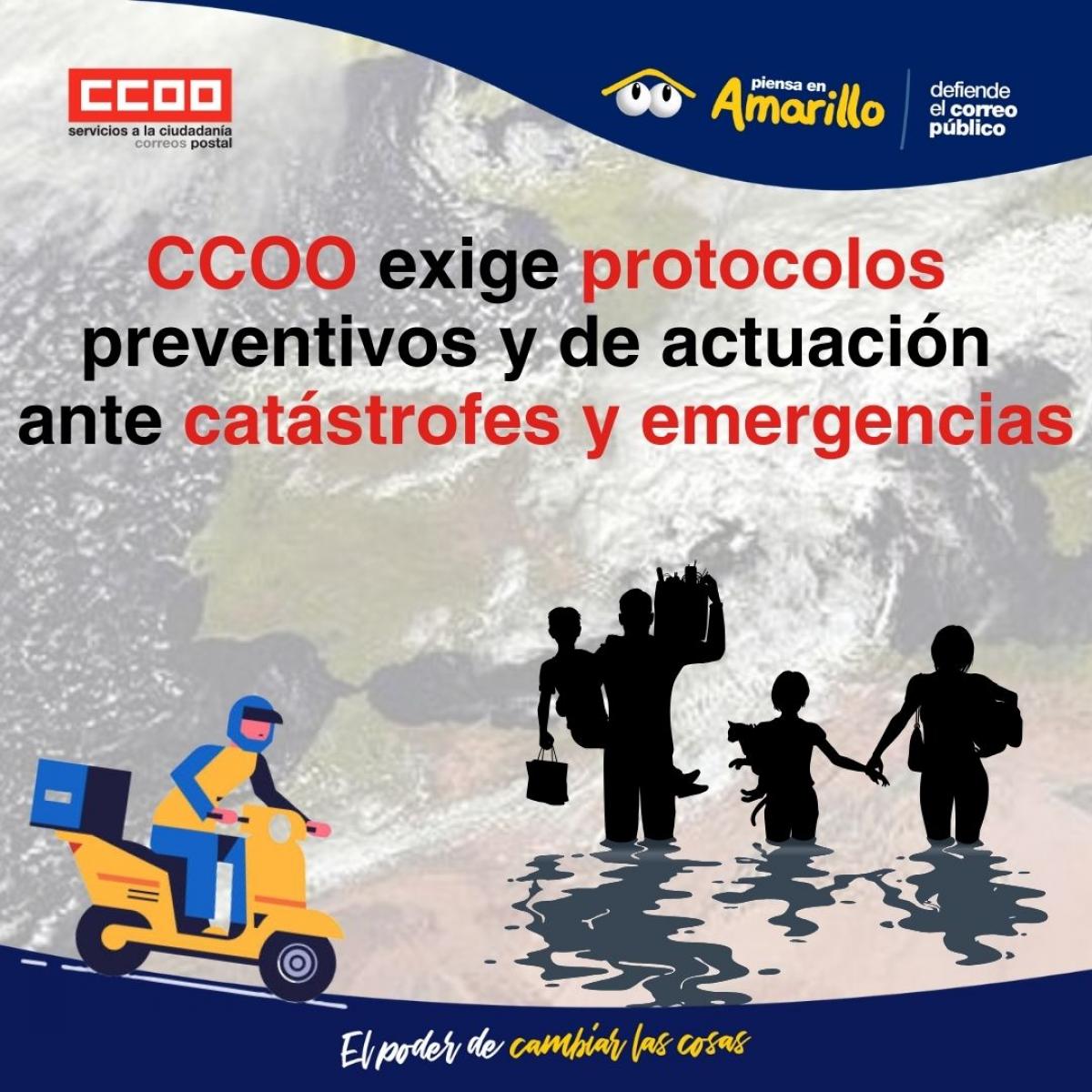 CCOO exige protocolos preventivos y de actuacin ante catstrofes medioambientales y situaciones de emergencia