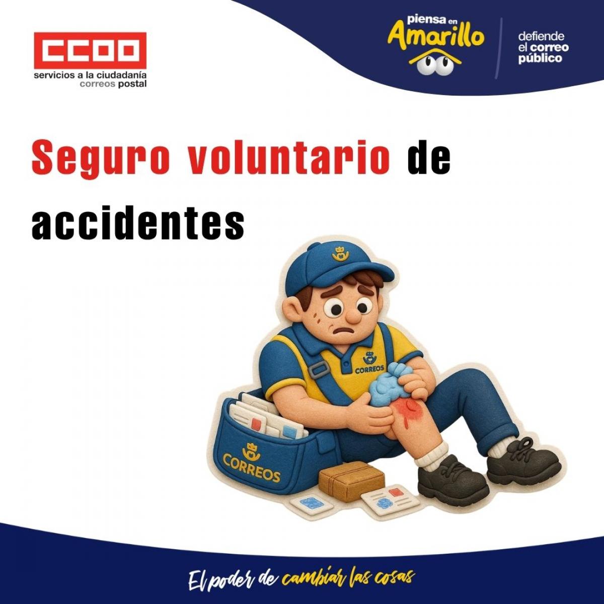 Seguro voluntario de accidentes para empleados/as de Correos