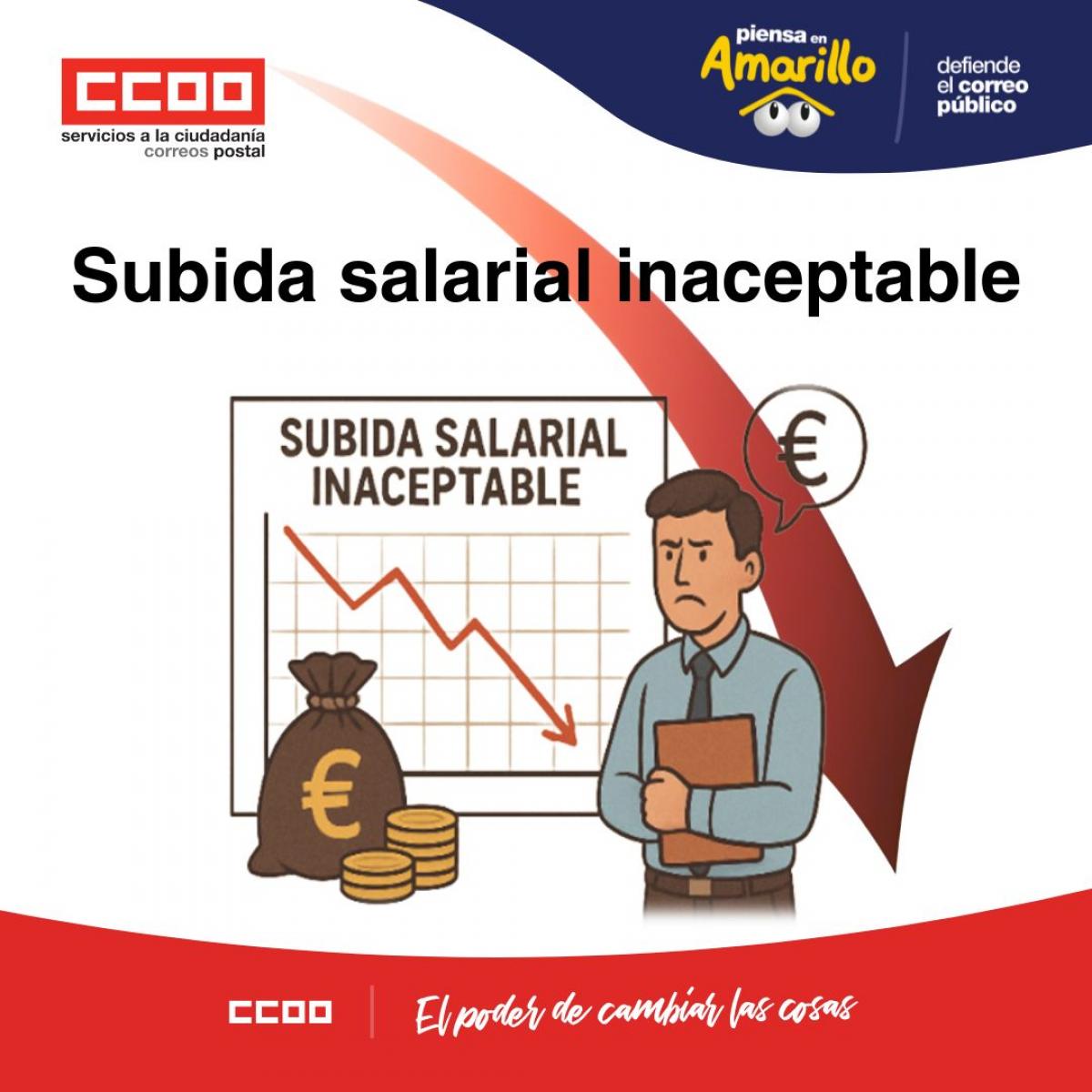 Subida salarial inaceptable a los empleados/as públicos (también Correos)