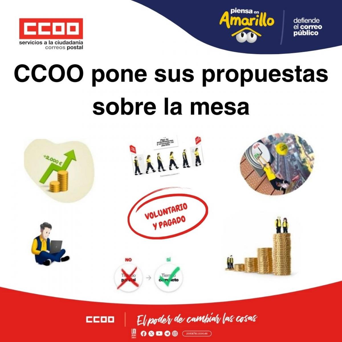 CCOO pone sus propuestas sobre la mesa