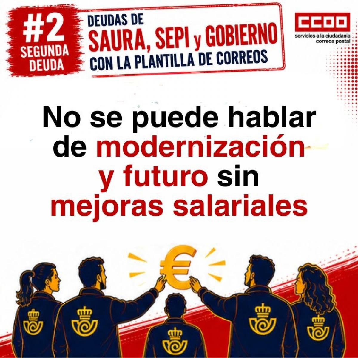 No se puede hablar de modernización y futuro sin mejoras salariales