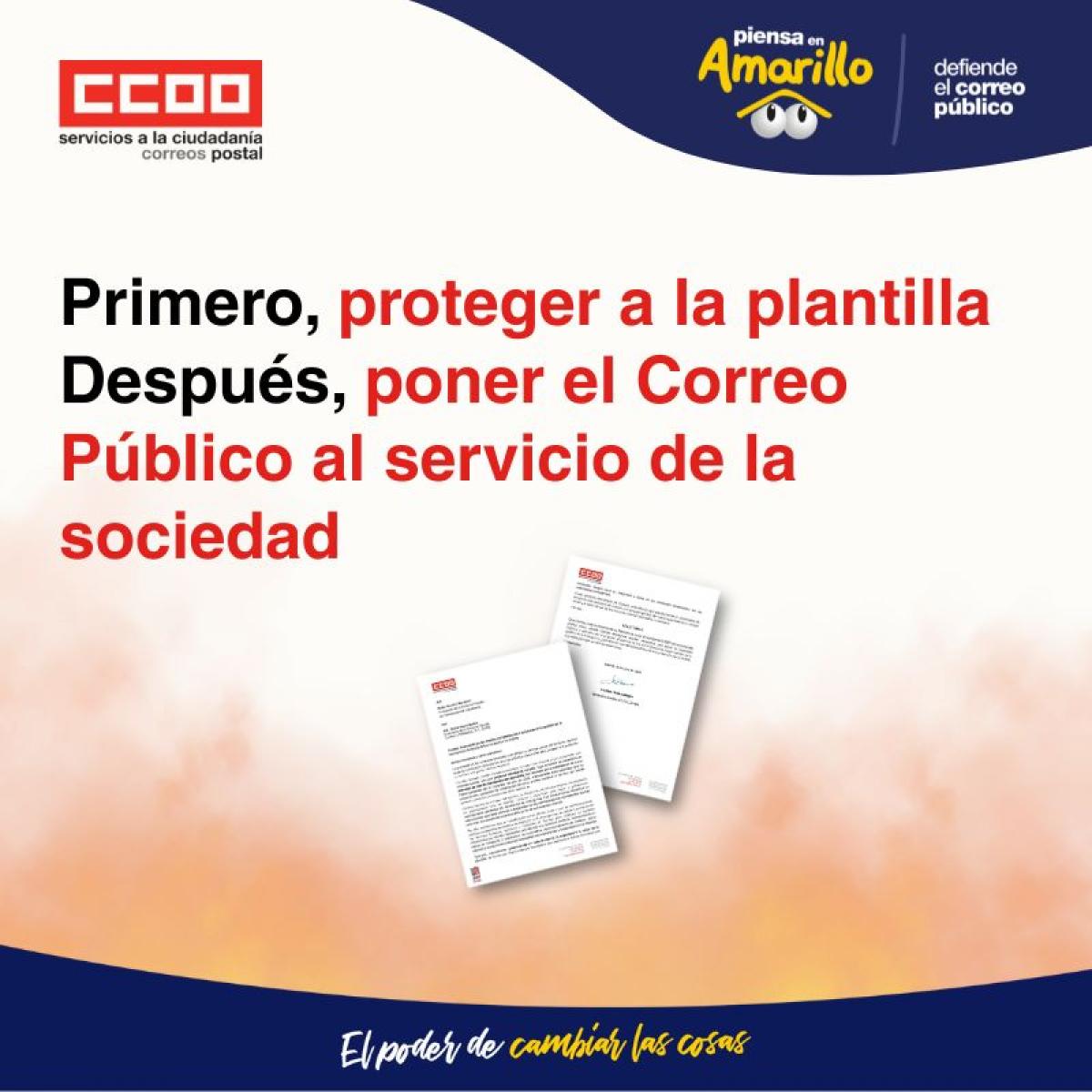 Primero, proteger a la plantilla
Después, poner el Correo Público al servicio de la sociedad