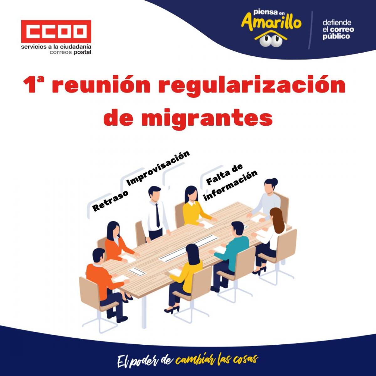 1ª reunión sobre regularización de migrantes