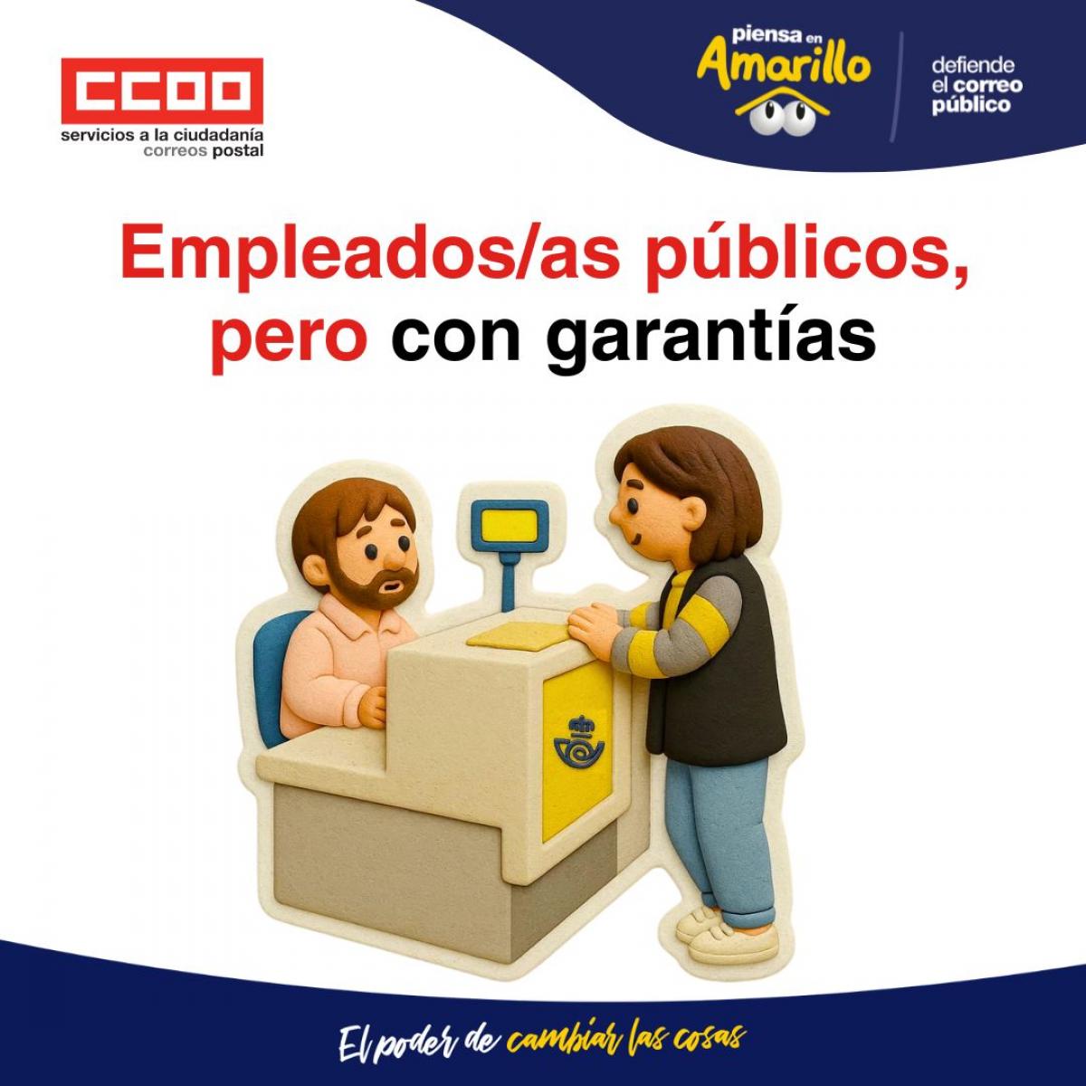 Sí a nuestra misión pública (SPU y SIEG), orgullo de ser empleados/as públicos, pero con garantías, empleo de calidad y derechos