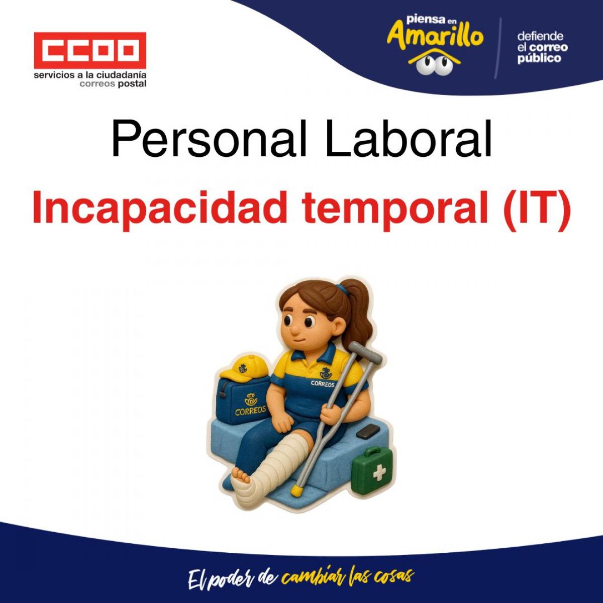 Personal laboral incapacidad temporal (IT)